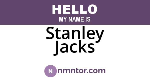 Stanley Jacks