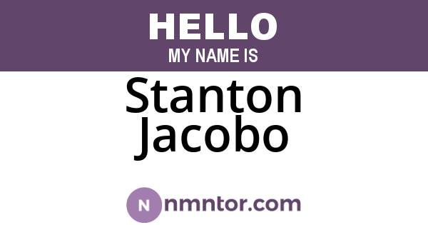 Stanton Jacobo