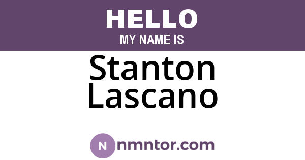 Stanton Lascano