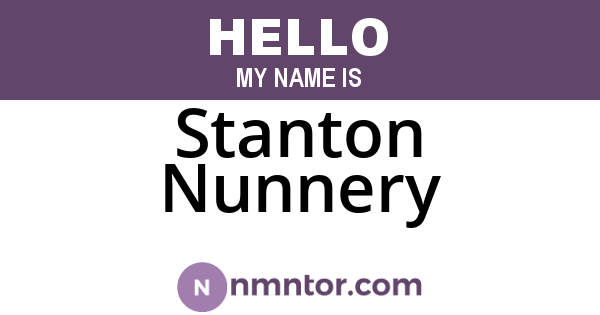 Stanton Nunnery