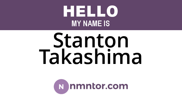 Stanton Takashima