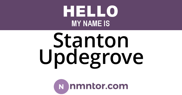 Stanton Updegrove