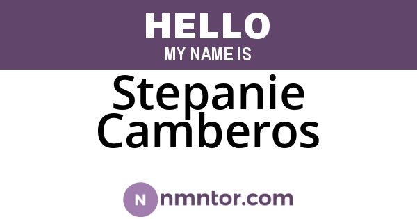 Stepanie Camberos