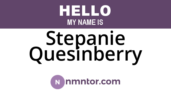 Stepanie Quesinberry