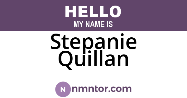 Stepanie Quillan
