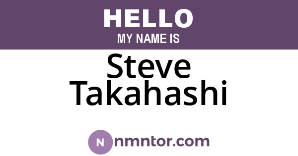 Steve Takahashi
