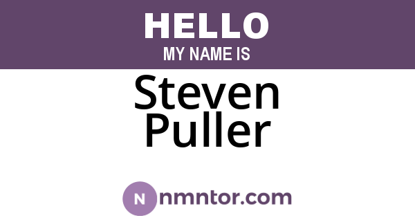 Steven Puller