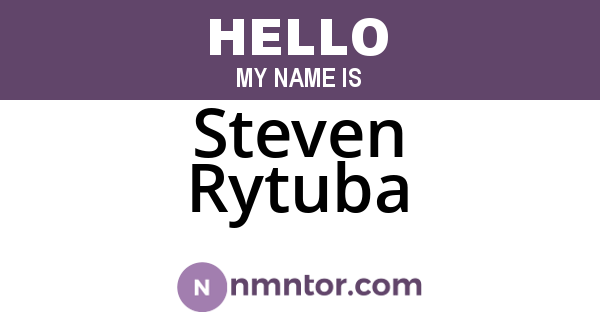 Steven Rytuba