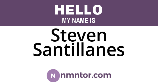 Steven Santillanes