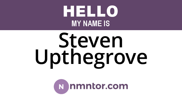 Steven Upthegrove