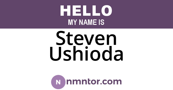 Steven Ushioda