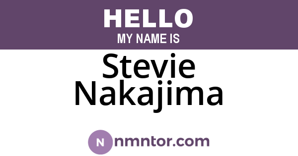 Stevie Nakajima