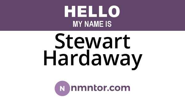 Stewart Hardaway