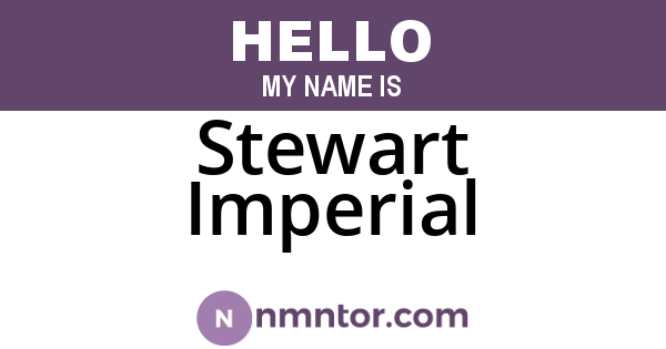 Stewart Imperial