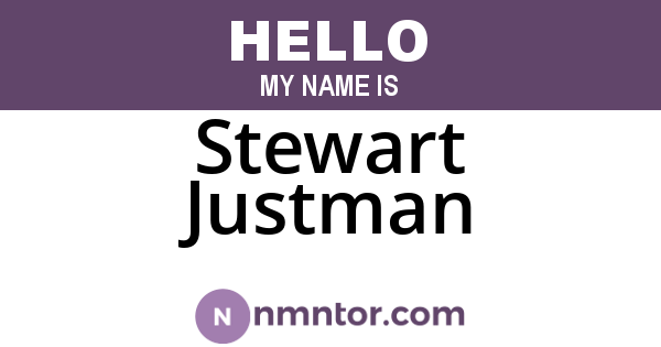 Stewart Justman