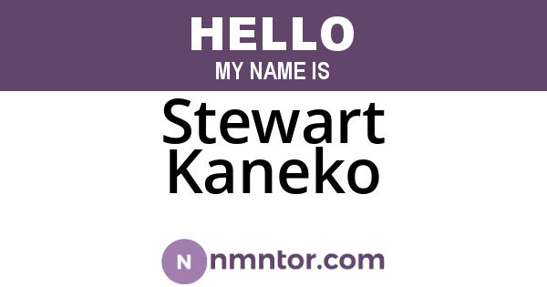 Stewart Kaneko