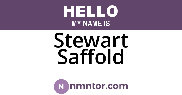 Stewart Saffold