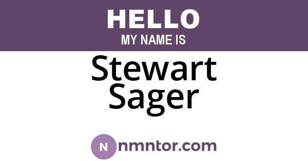 Stewart Sager