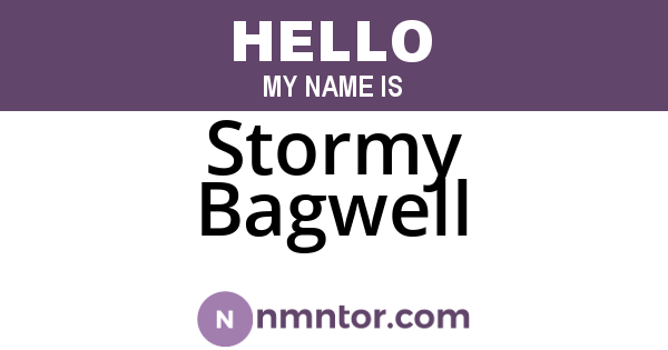 Stormy Bagwell