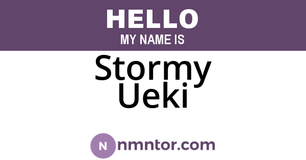 Stormy Ueki