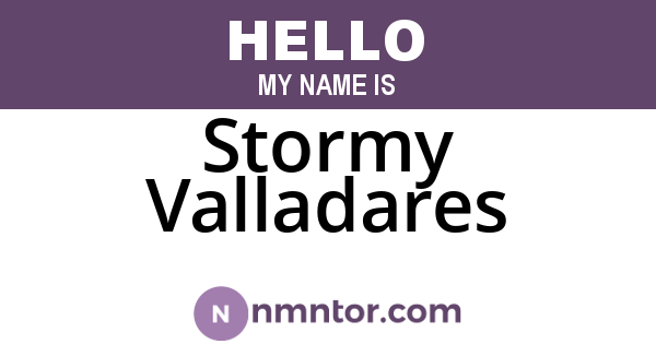 Stormy Valladares