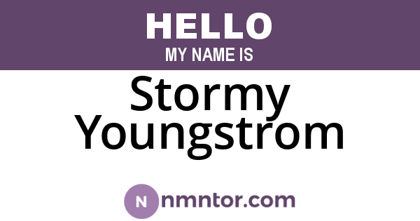 Stormy Youngstrom