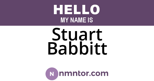Stuart Babbitt
