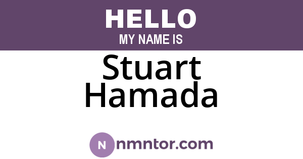 Stuart Hamada