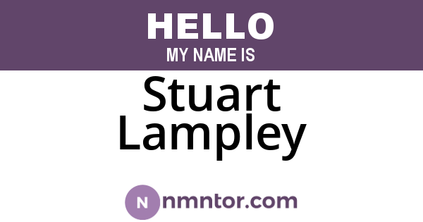 Stuart Lampley