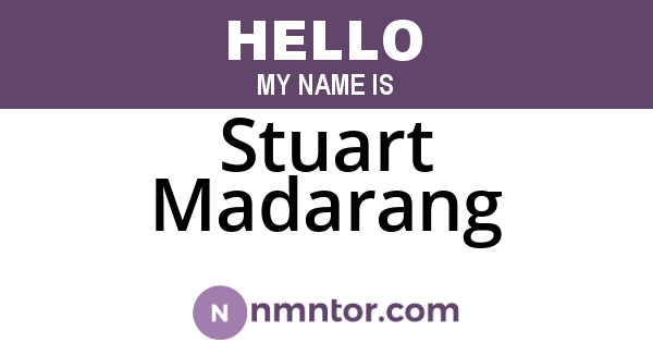 Stuart Madarang