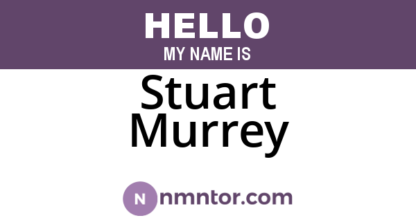 Stuart Murrey