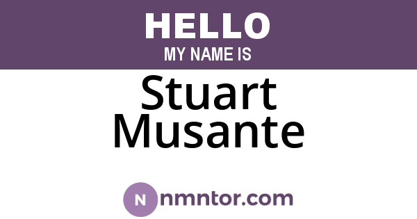 Stuart Musante