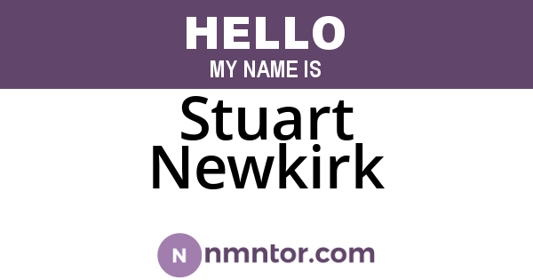 Stuart Newkirk