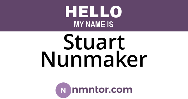 Stuart Nunmaker