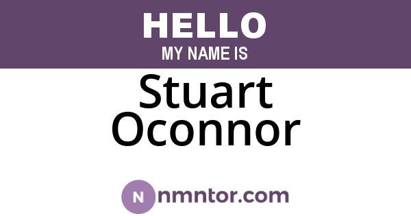 Stuart Oconnor