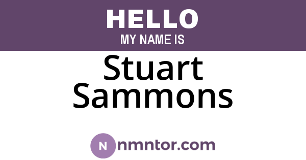 Stuart Sammons