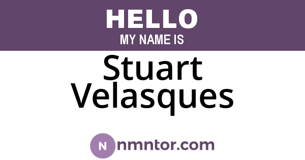 Stuart Velasques