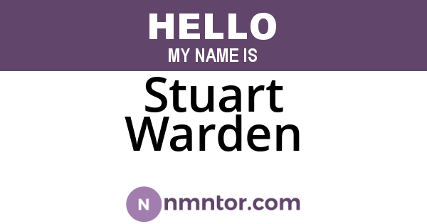Stuart Warden