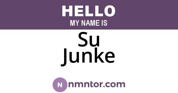 Su Junke