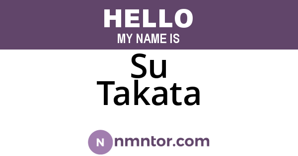 Su Takata