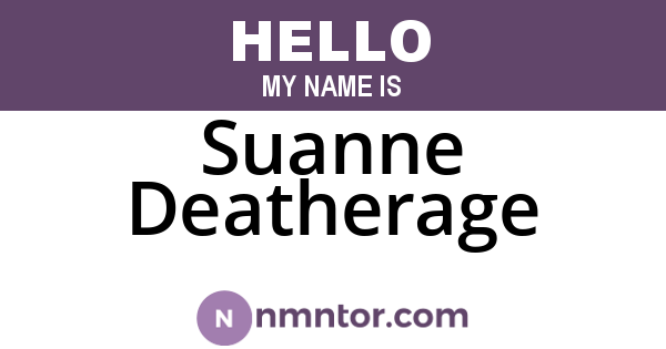 Suanne Deatherage
