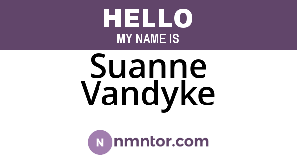Suanne Vandyke