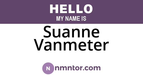 Suanne Vanmeter