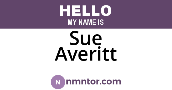 Sue Averitt