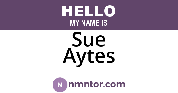 Sue Aytes
