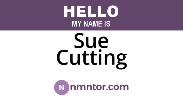 Sue Cutting