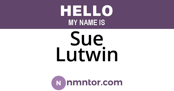 Sue Lutwin