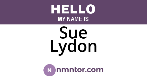 Sue Lydon