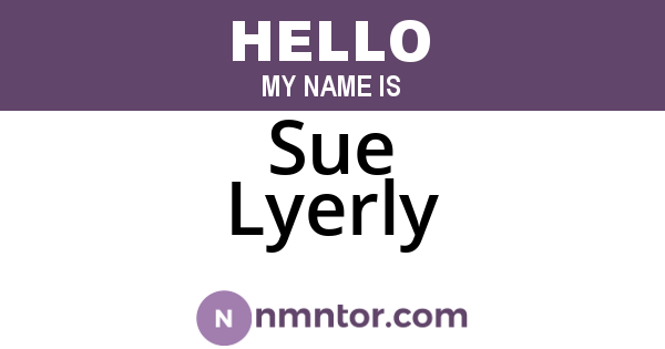 Sue Lyerly