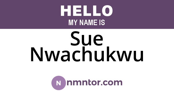 Sue Nwachukwu